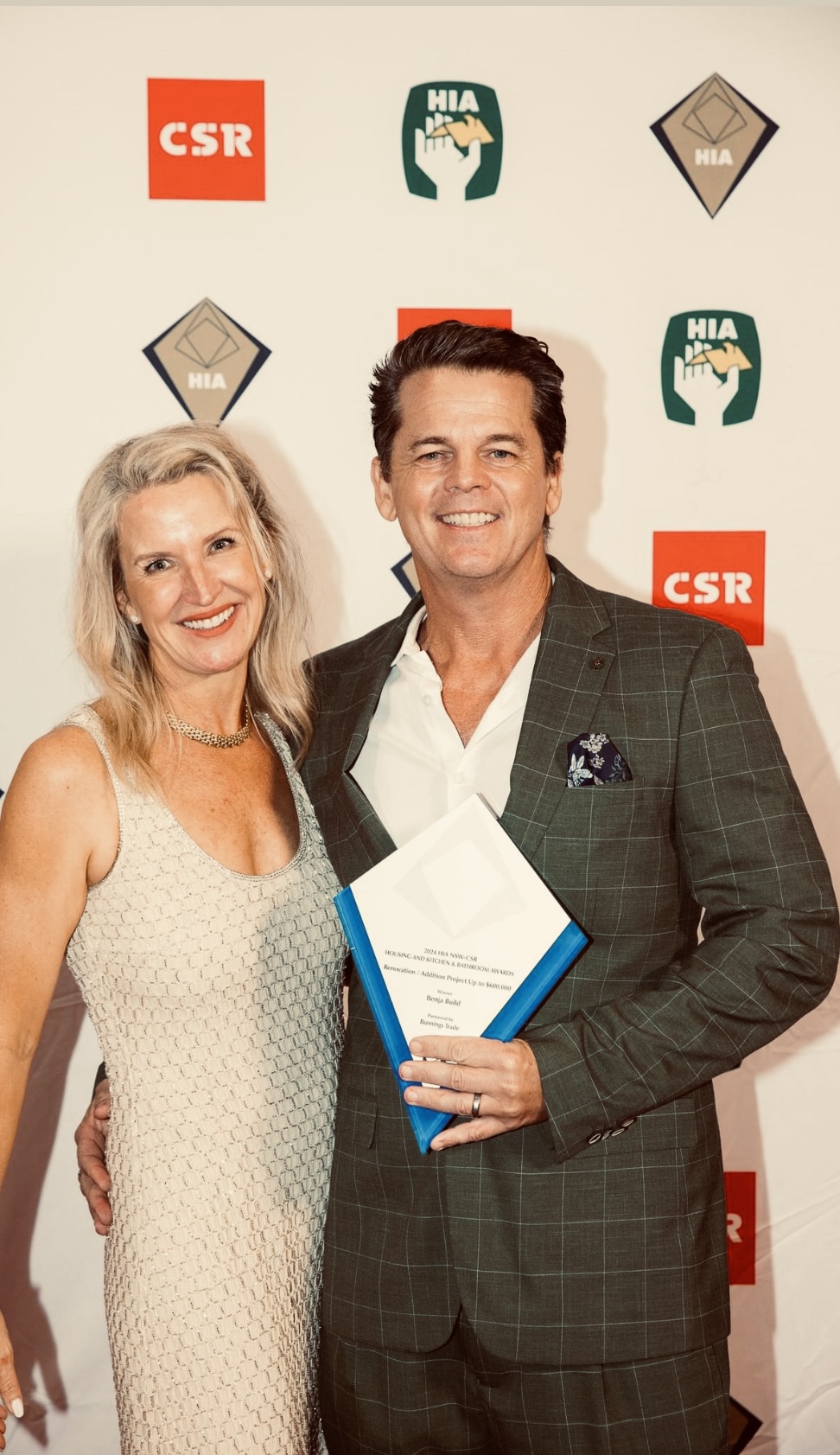 At the awards